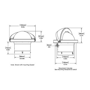 Alternative view of Ritchie SS-2000W SuperSport Compass - Flush Mount - White