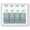 Blue Sea 8272 Water Resistant Panel - 4 Position - White - Horizontal Mount