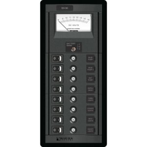 Blue Sea 1463 8 Position Switch CLB + Meter Vertical