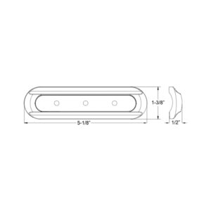 Alternative view of TACO 4-LED Deck Light - Flat Mount - White Housing