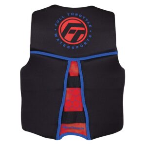 Alternative view of Full Throttle Youth Rapid-Dry Flex-Back Life Jacket - Red/Black