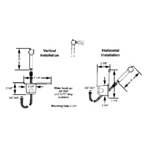 Alternative view of Scandvik Recessed Shower w/6' White Hose - Push-Button
