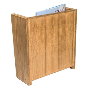 Alternative view of Whitecap Teak Grate Front Magazine Rack